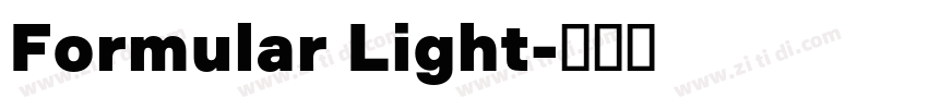 Formular Light字体转换